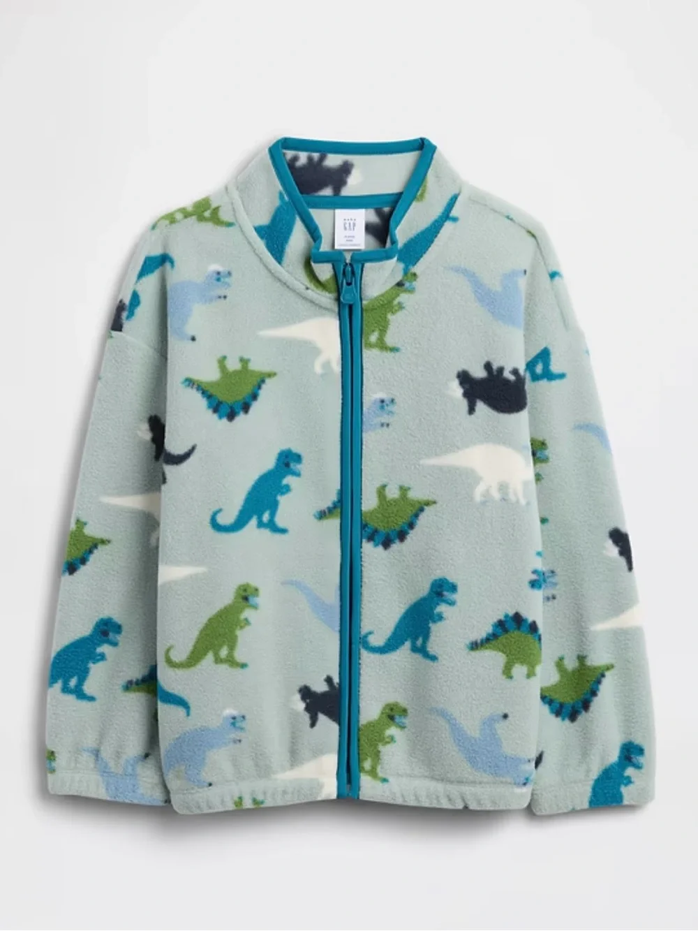 GAP Toddler Boys Dinosaur Fleece Zip Sweatshirt Jacket 2T